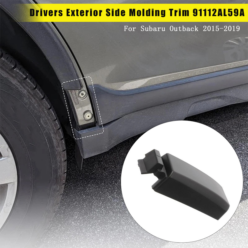 2015-2019 Subaru Outback Drivers Exterior Side Molding Trim 91112AL59A Generic