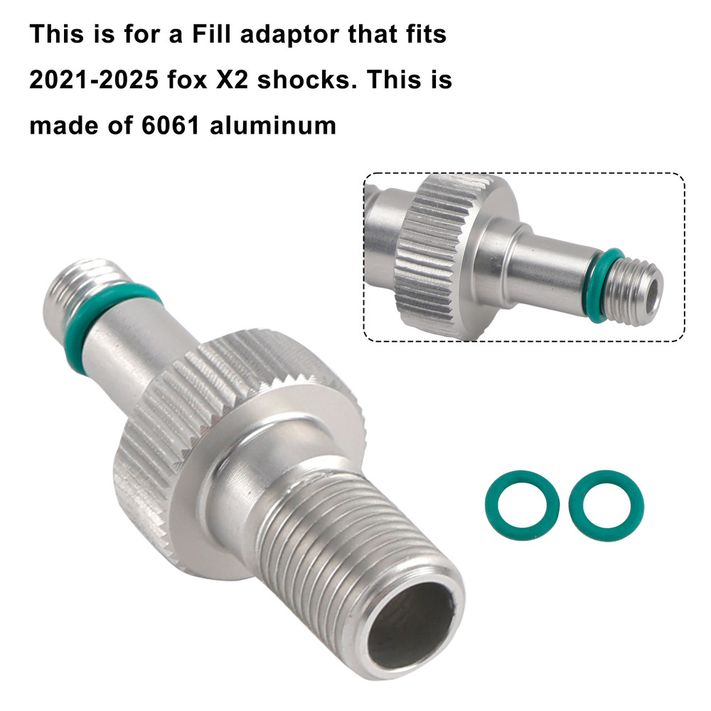 2021-2025 Air Fill Adaptor- clone of fox #803-01-826-Rezi end For Fox X2/DHX2