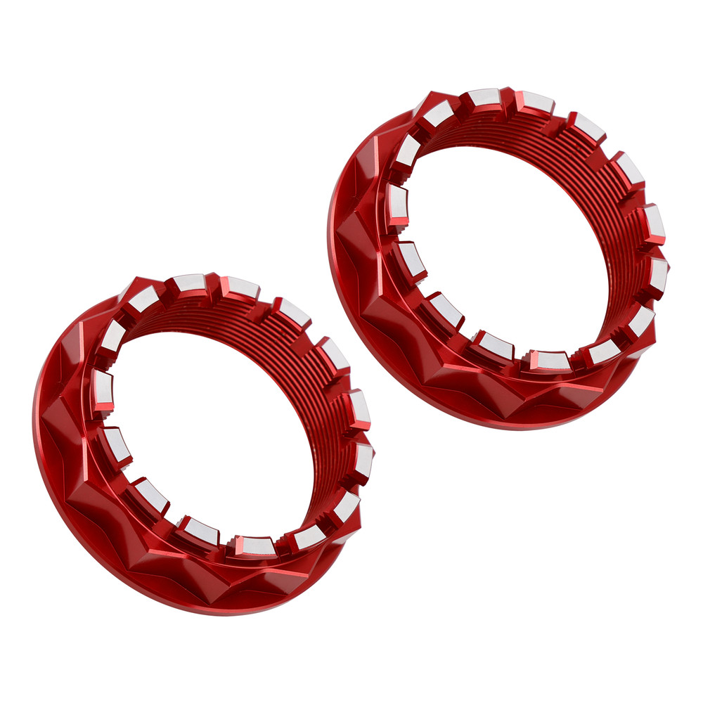 2007-2024 Ducati 1098 1198 Panigale 1199 1299 V2 V4 Diavel 2x Rear Wheel Axle Nut Red Generic
