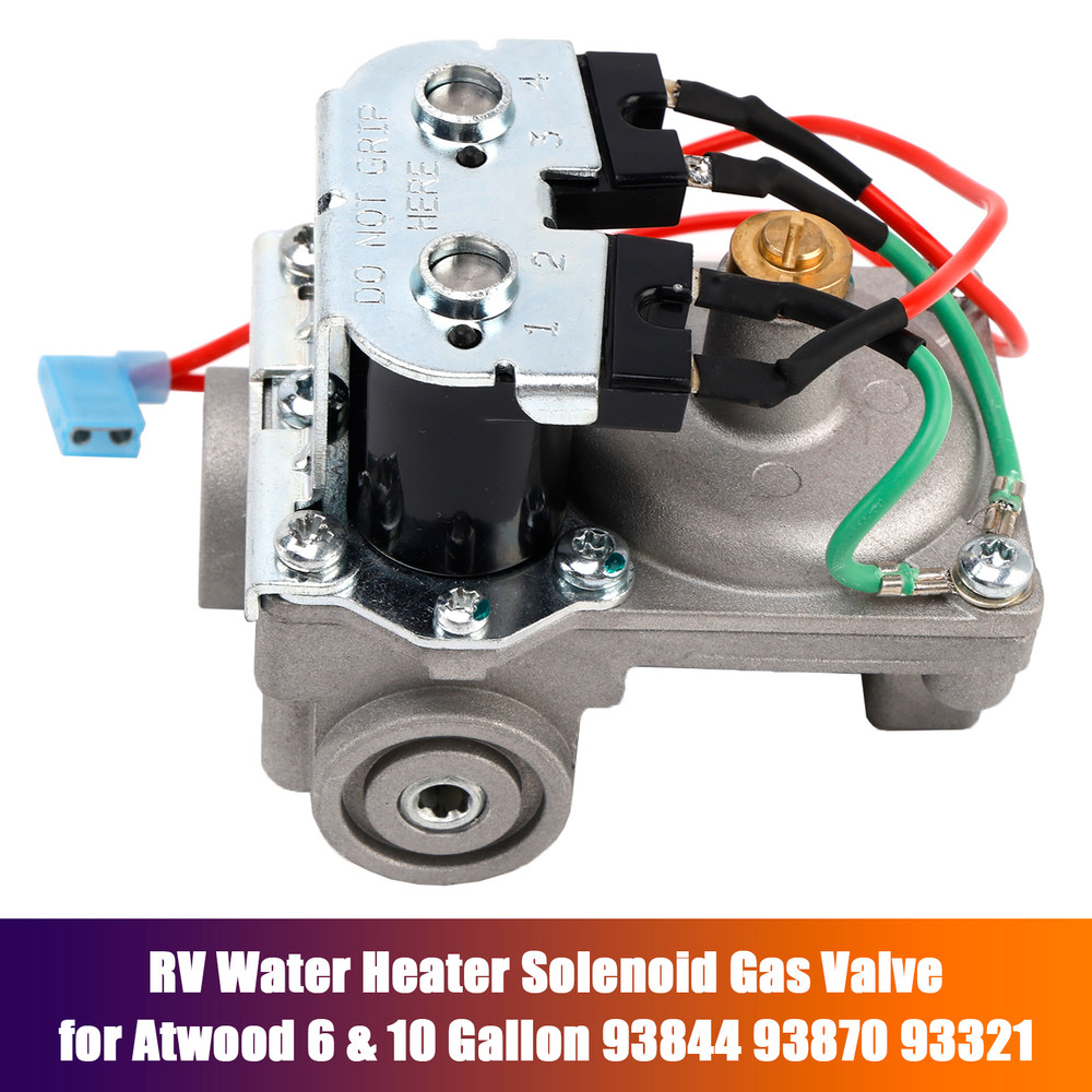 RV Water Heater Solenoid Gas Valve for Atwood 6 & 10 Gallon 93844 93870 93321