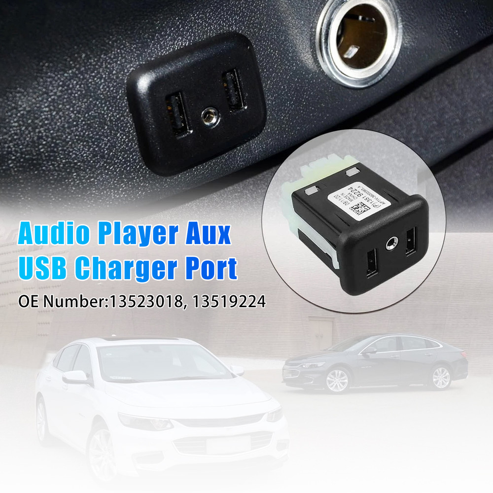 Chevy Enclave Equinox Audio Player Aux USB Charger Port 13523018 13519224 Generic