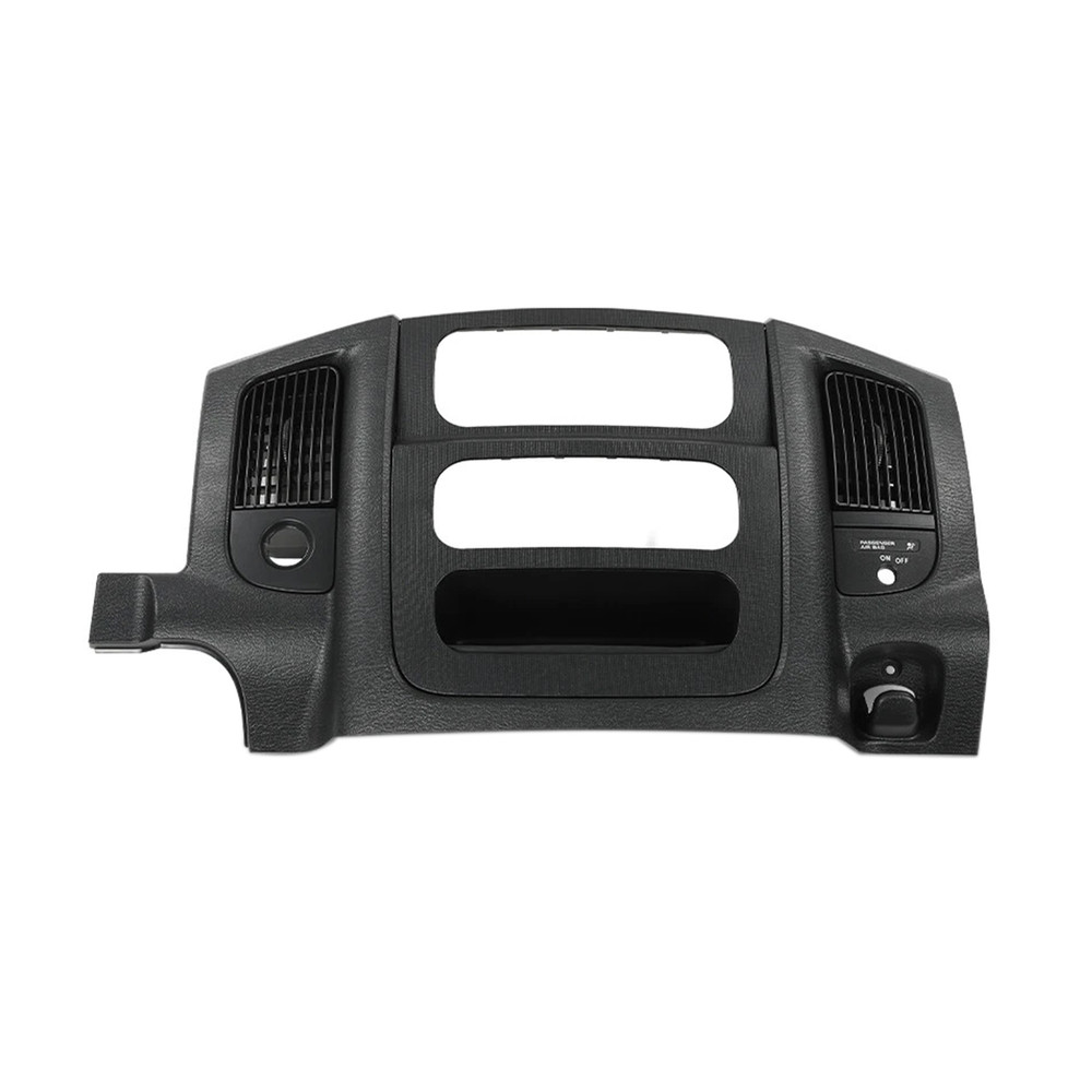 2002-2005 Dodge Ram 1500 2500 3500 Center Dash Radio Trim Air Vent Bezel Panel Black 02ITM3705CBK Generic