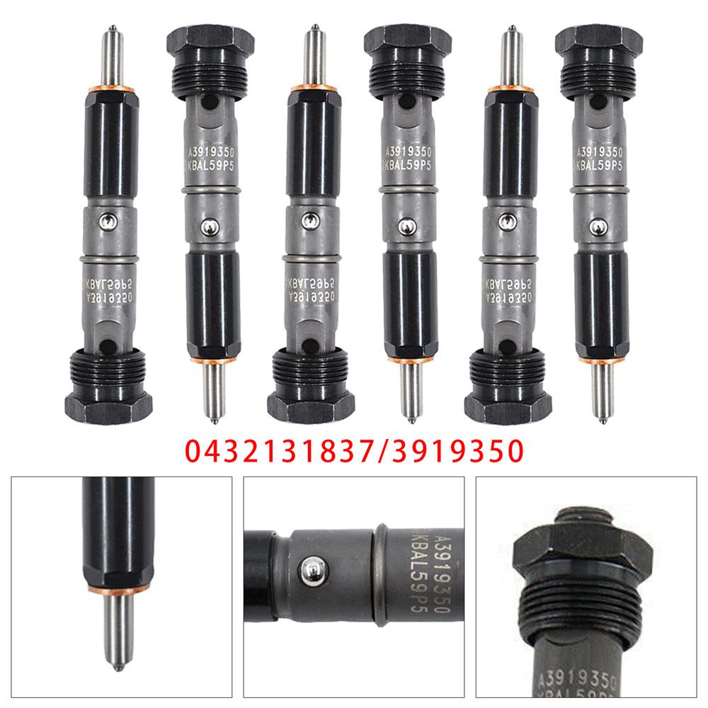 1989-1993 Dodge Cummins 5.9L 12v 6Pcs Fuel Injector 0432131837 3919350 Generic