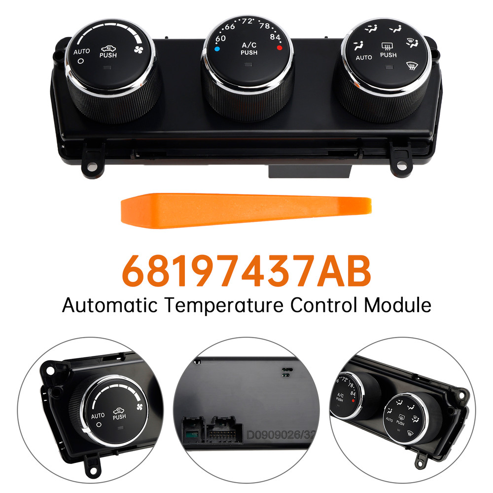 2014-2018 Jeep Wrangler Automatic Temperature Control Module 68197437AB Generic
