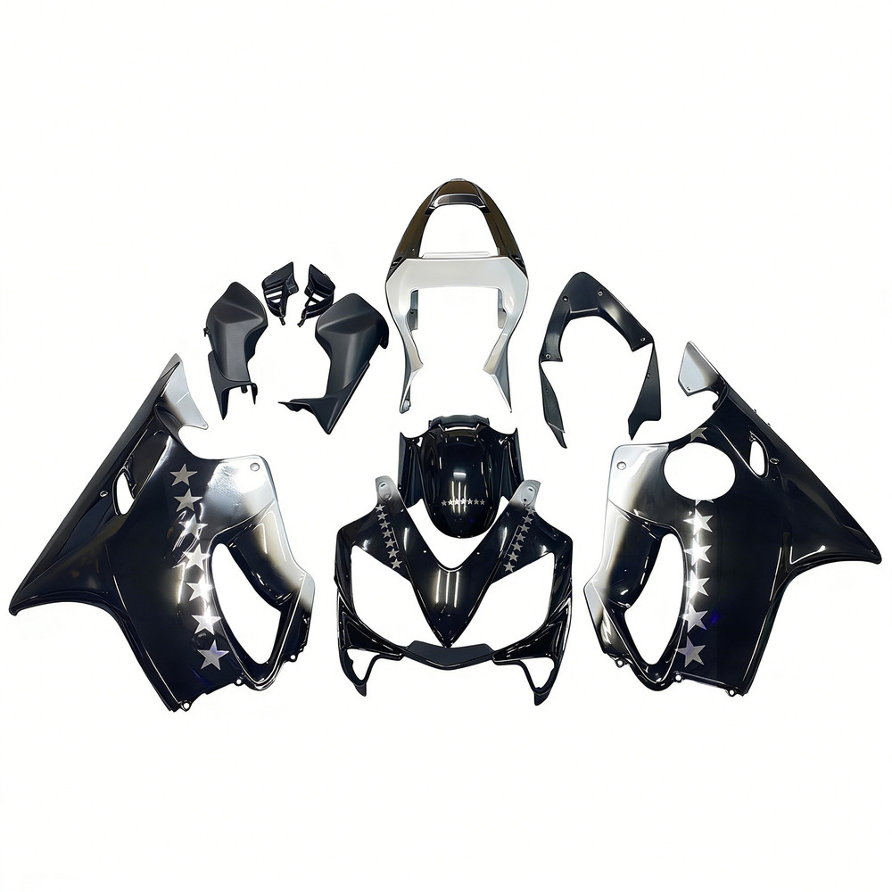 2001-2003 Honda CBR 600 F4i Amotopart Fairings Black SevenStars Racing Customs Fairing