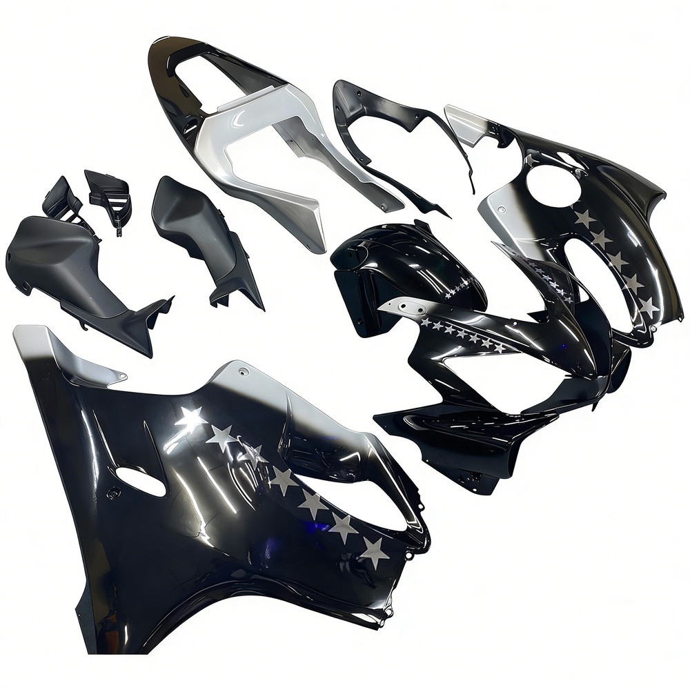 2001-2003 Honda CBR 600 F4i Amotopart Fairings Black SevenStars Racing Customs Fairing