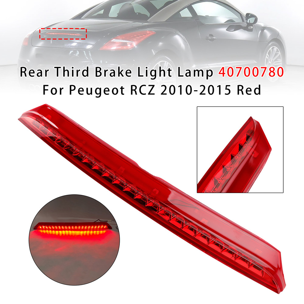 2010-2015 Peugeot RCZ Rear Third Brake Light Lamp 40700780 Red Generic