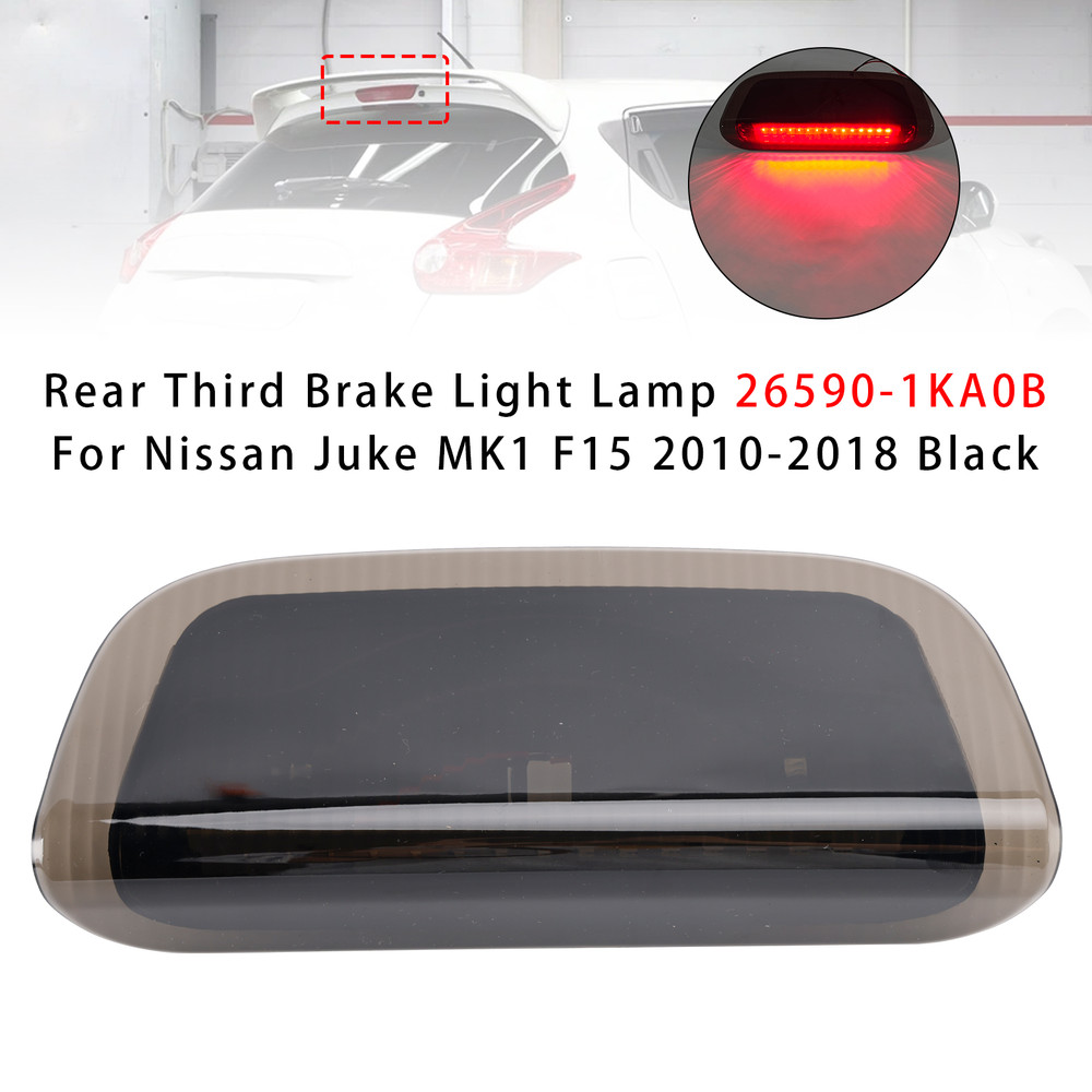 2010-2018 Nissan Juke MK1 F15 Rear Third Brake Light Lamp 26590-1KA0B Black Generic