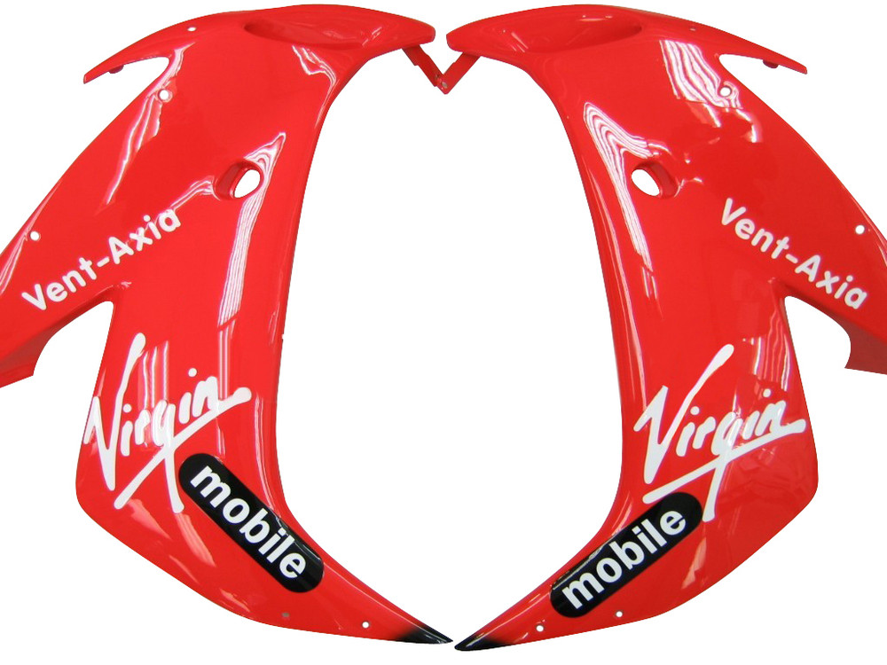 Fairings Yamaha YZF-R1 Red Black Virgin Mobile  Racing (2004-2006)