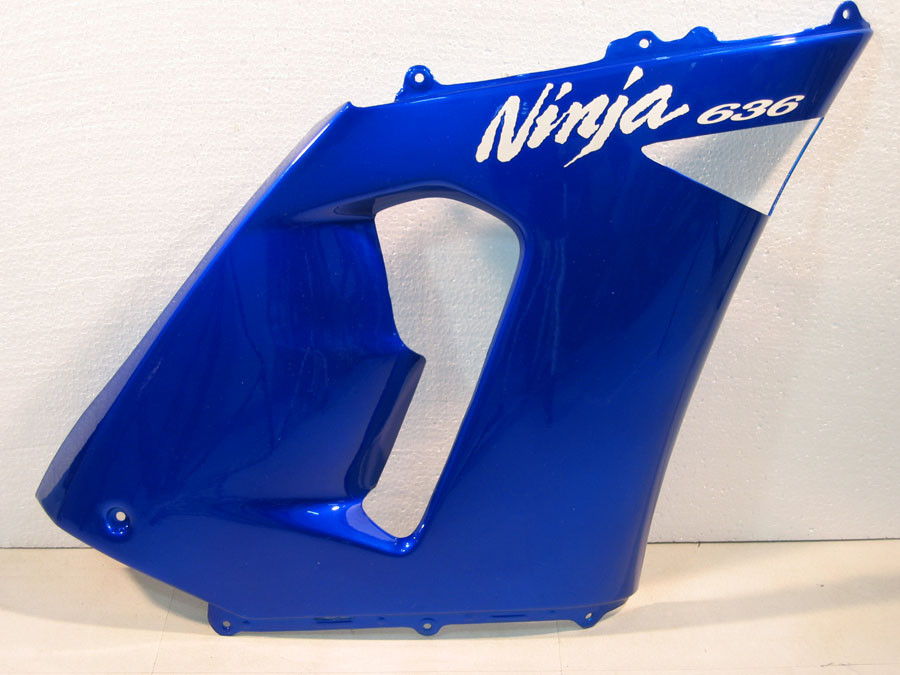 Fairings Kawasaki ZX6R 636 Blue Black Ninja  Racing  (2005-2006)