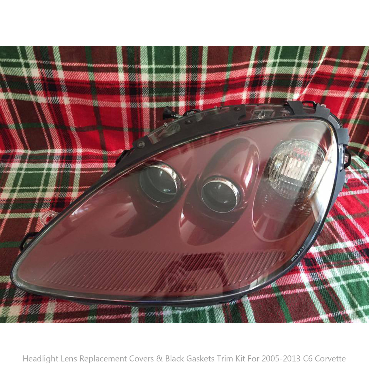 Headlight Lens Replacement Trim Gaskets for Corvette C6 20052013