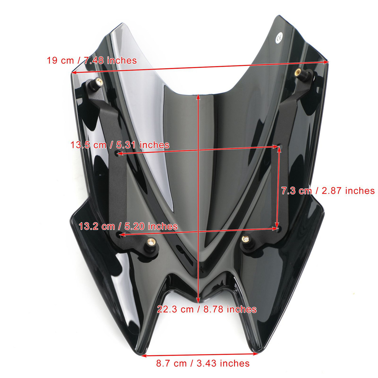 Windshield For Kawasaki Z900 2020 BLK Generic