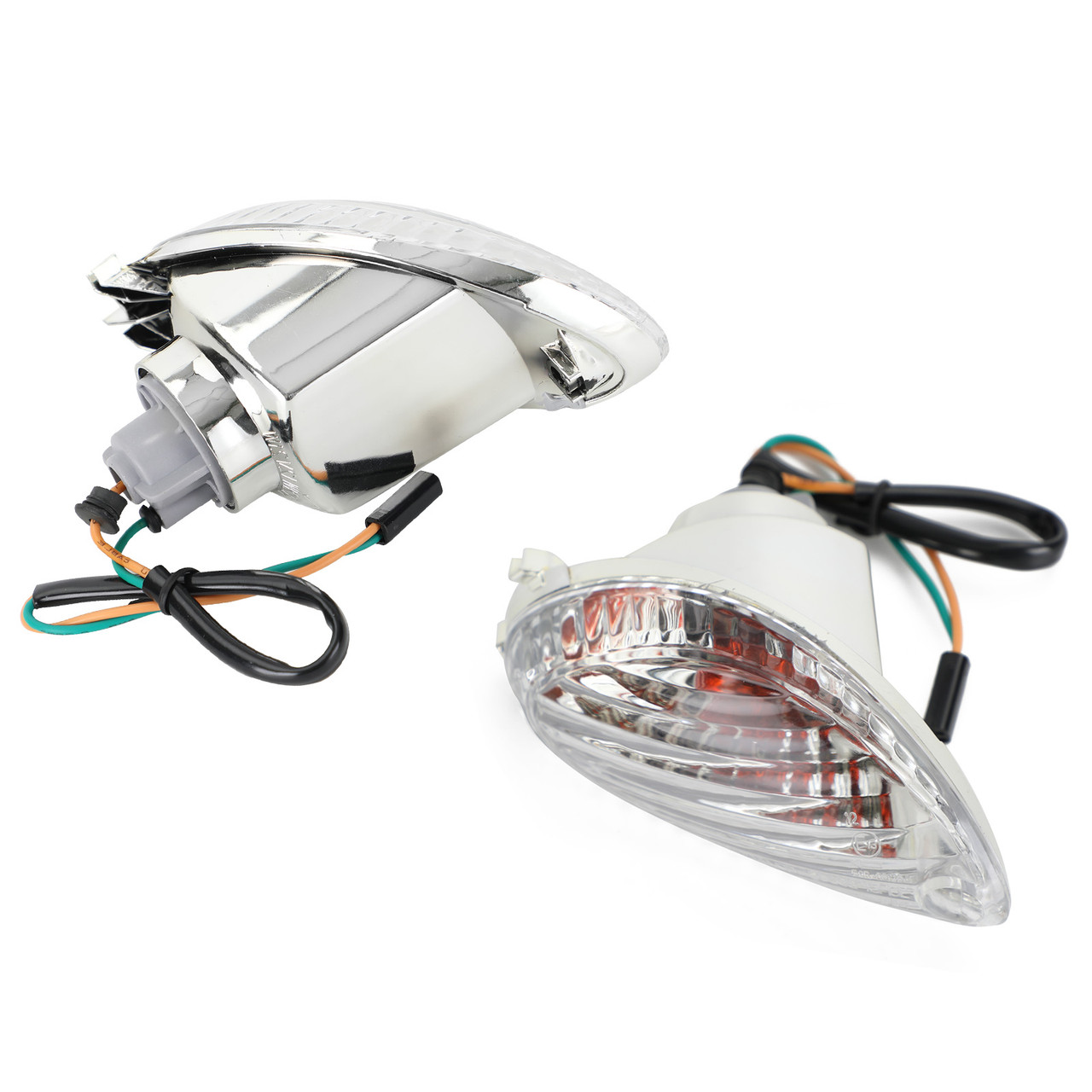 LED Front Turn Signals For Suzuki Hayabusa GSXR1300 (2008-2016) - Clear Lens