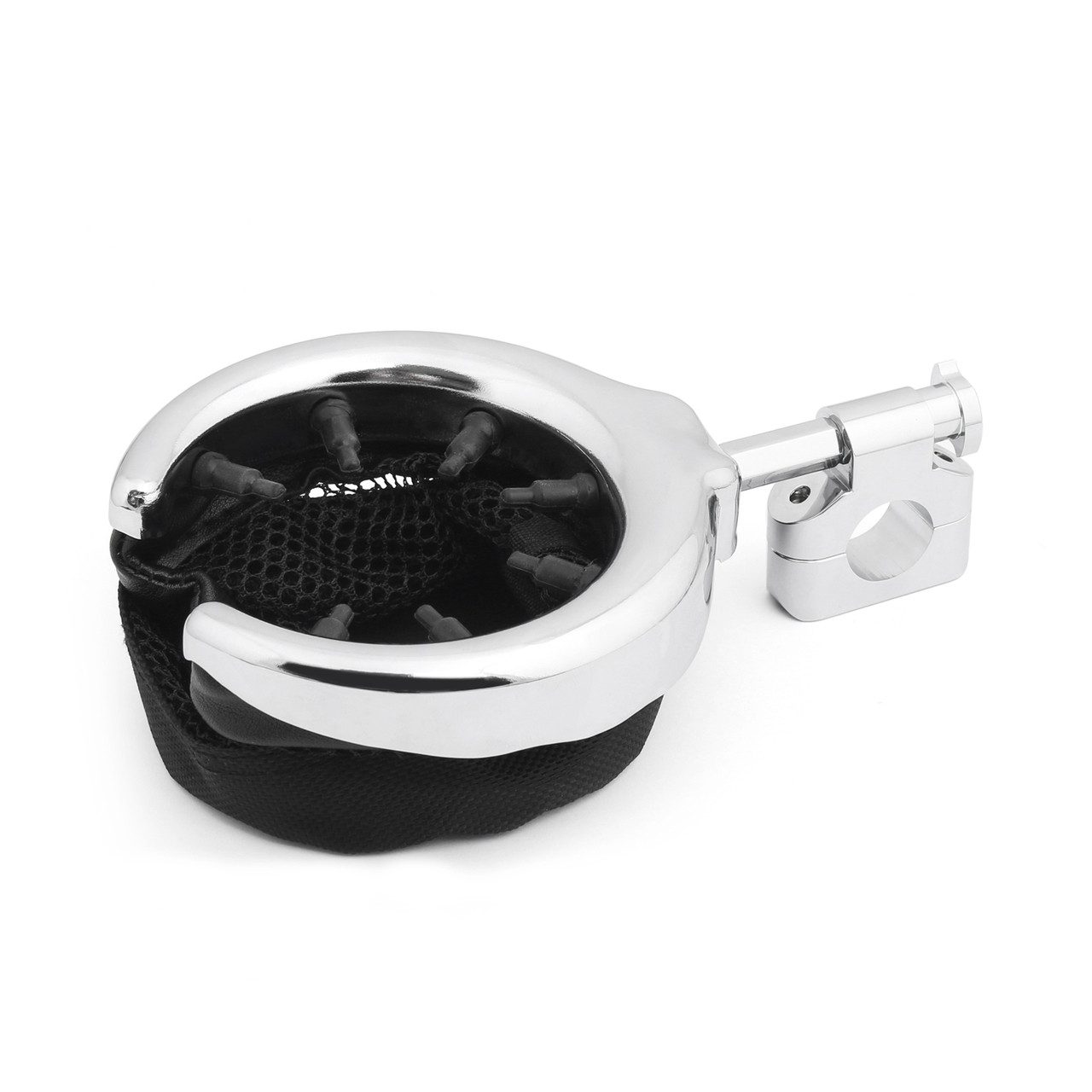 1" Handlebar Cup Holder Universal Metal Drink Holder Fit Harley, Chrome