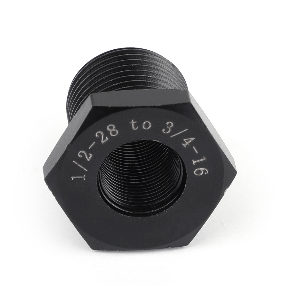 1/2-28 To 3/4-16 Automotive Threaded Oil Filter Adapter Black Generic ...