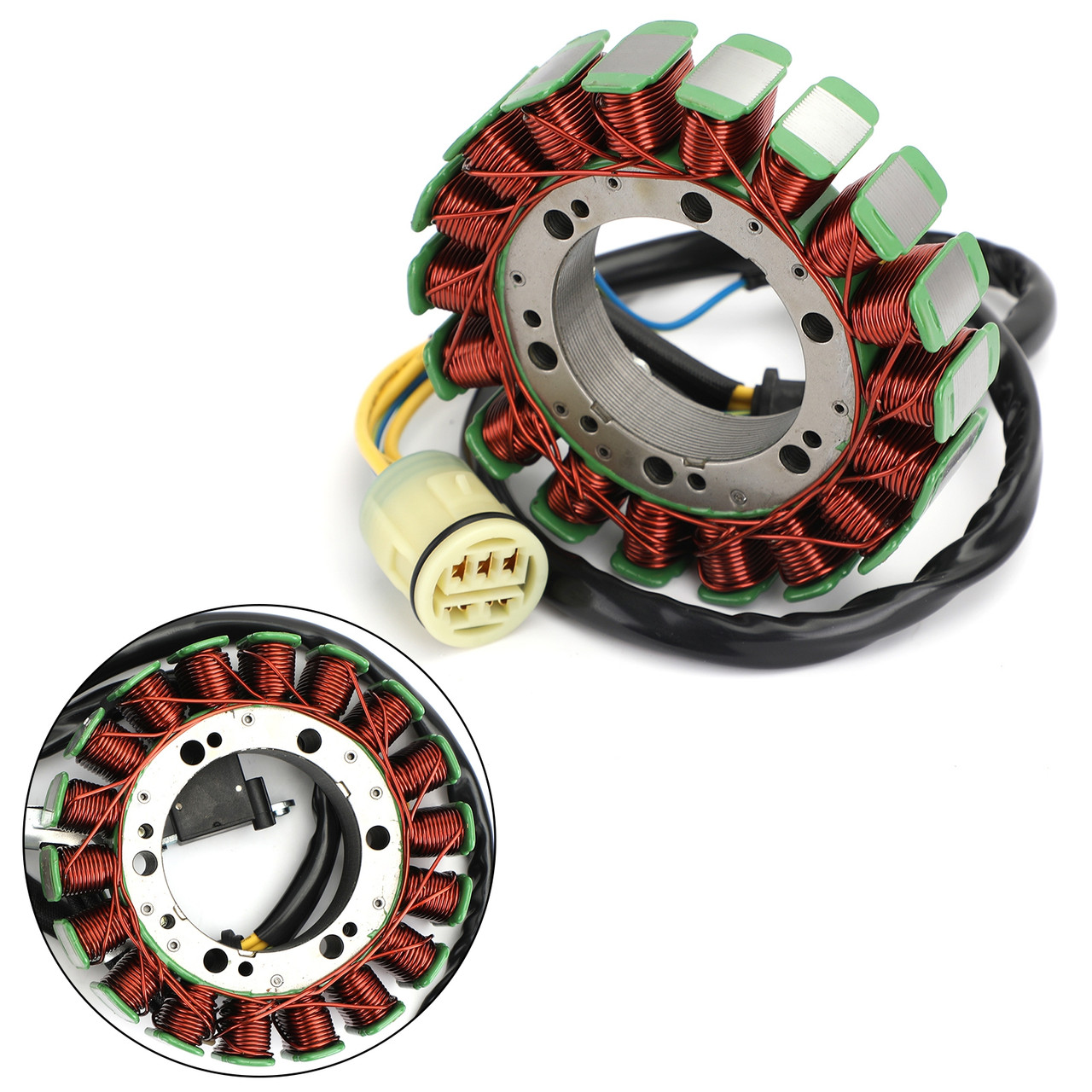 Bobine De Stator Magnéto Pour Moto Yamaha F75 F80 F90 F100 - Remplacement 67F-85510-00 / 01 - 12V - Compatible Modèles 1999-2004 - 3