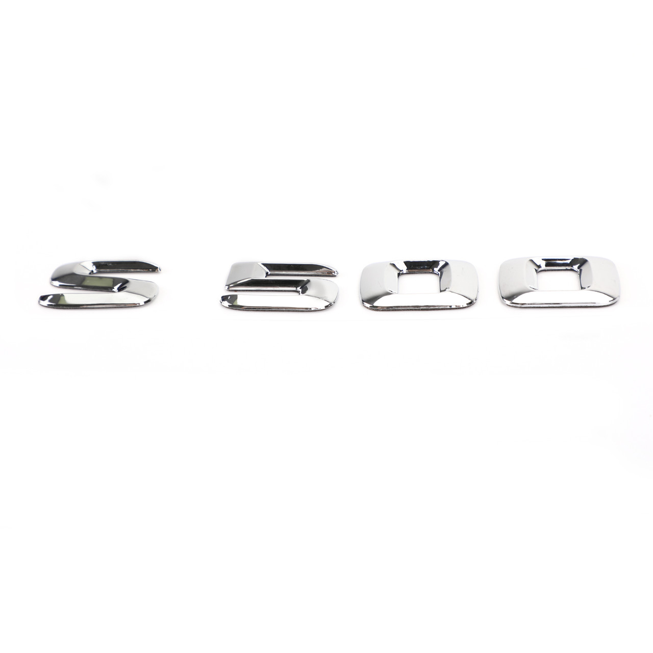 Topteng Rear Trunk Emblem Badge Nameplate Decal Letters Numbers Fit for Mercedes S500 Chrome 