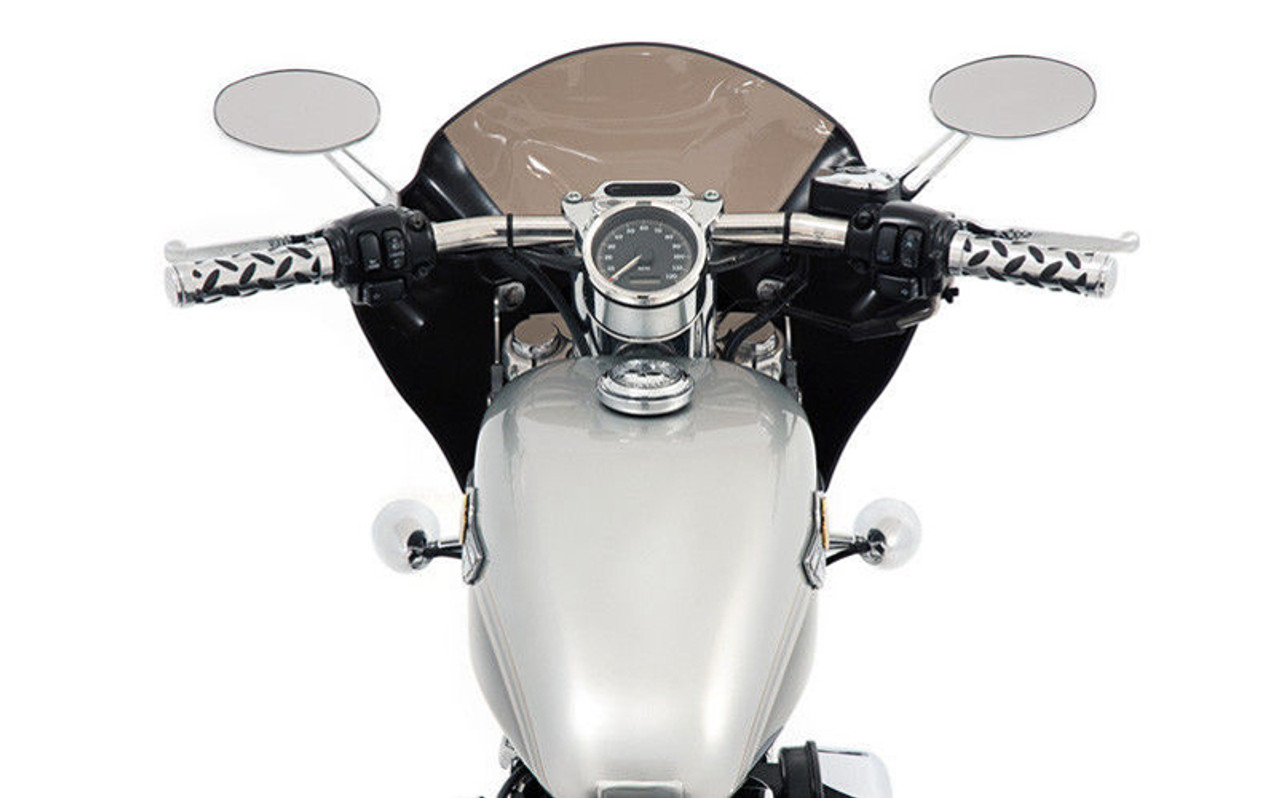 写真 Windshield Windscreen Deep Cut Beveled Harley Dyna Sportster