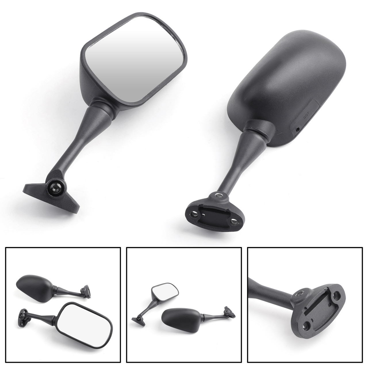 Black Motorcycle LED Turn Signal Mirrors For Honda CBR 600 F4 F4i 1999-2006 2005 Black Motorcycle LED Turn Signal Mirrors For Honda CBR 600 F4 F4i 1999-2006 2005