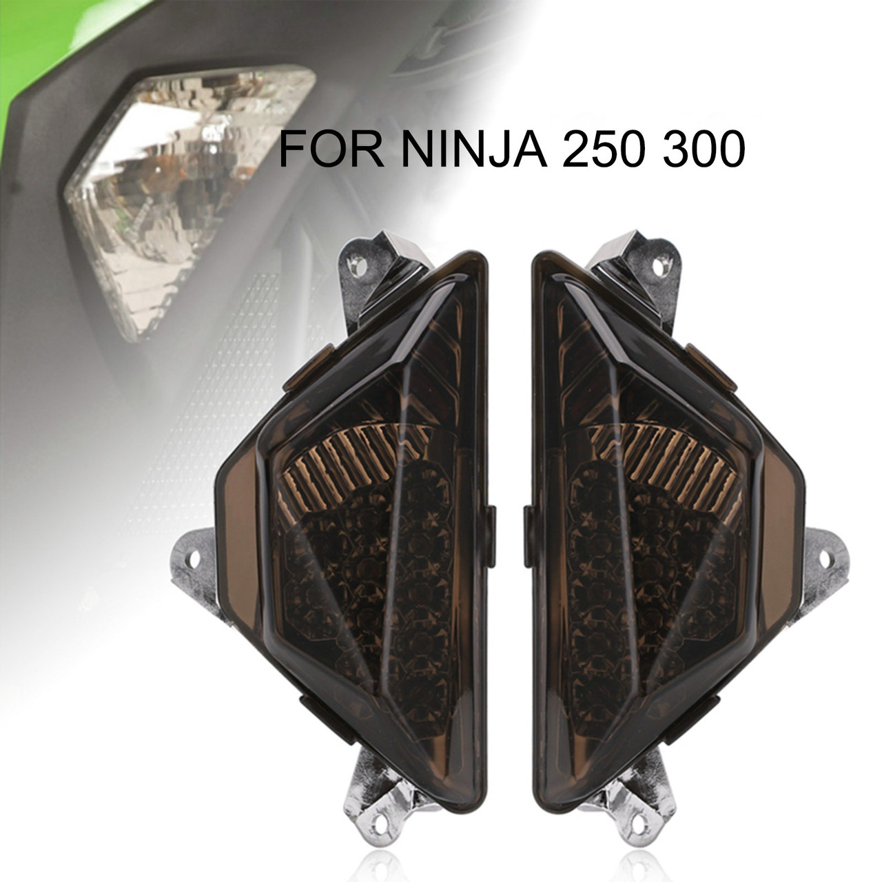 Motorcycle LED Front Turn Signal Light Lamp For KAWASAKI NINJA 250