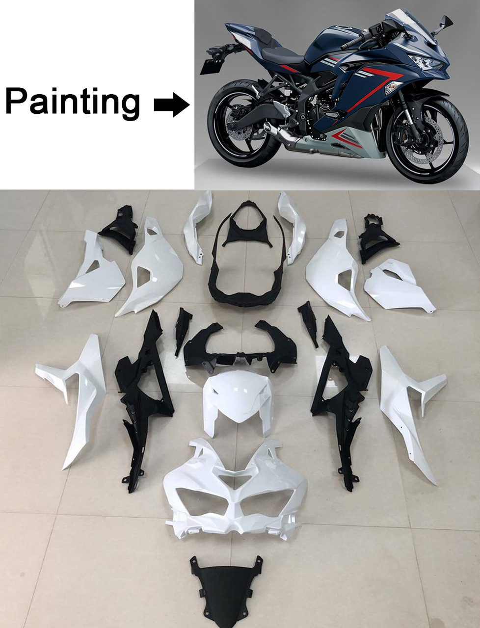 Injection Fairing Kit Bodywork ABS fit For Kawasaki Ninja ZX-25R