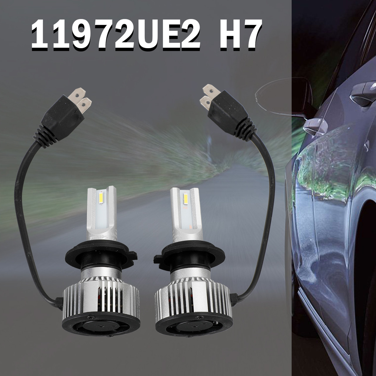 For Philips 11972UE2X2 Ultinon Essential G2 LED Headlight H7 20W