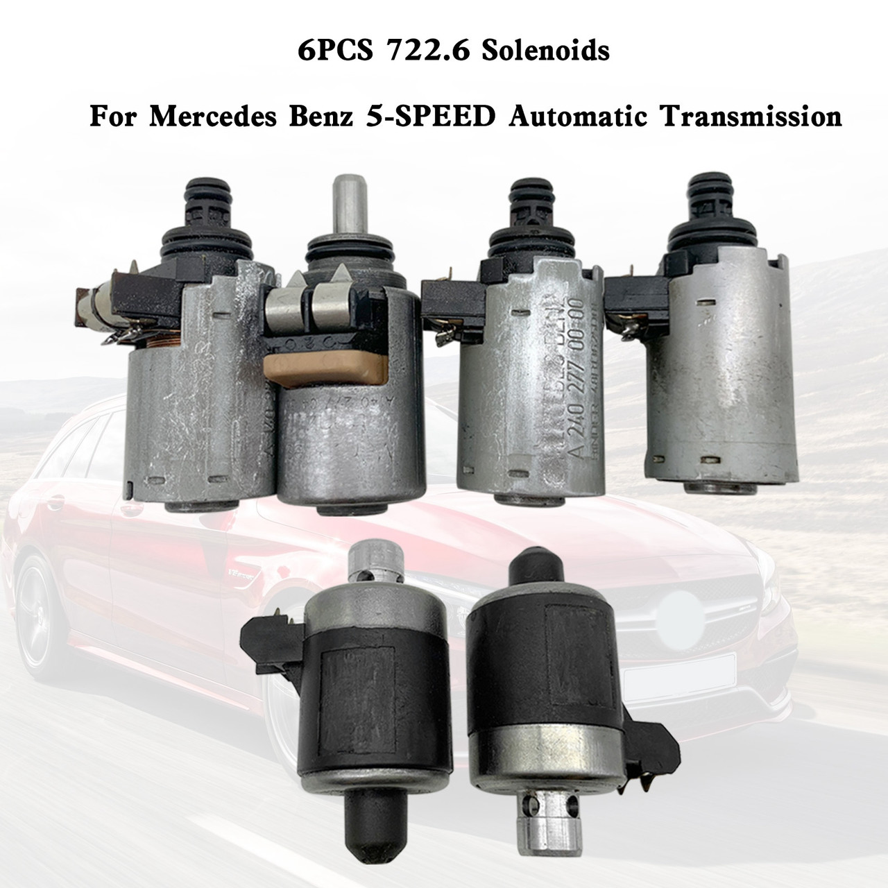 S.o 6PCS 722.6 Solenoids For Mercedes Benz 5-SPEED Automatic