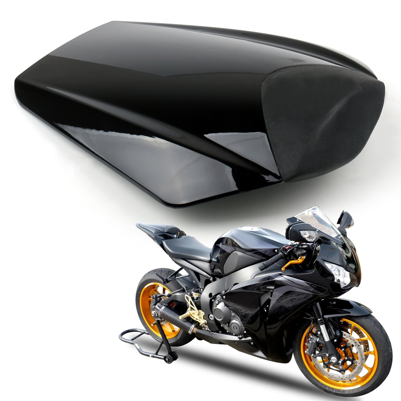 Three T Rear Pillion Passenger Cowl Cover Motorcycle Seat Back Fairing Tail Cover Fit for CBR1000RR 2008 2009 2010 2011 2012 2013 2014 2015 2016 REPSOL 