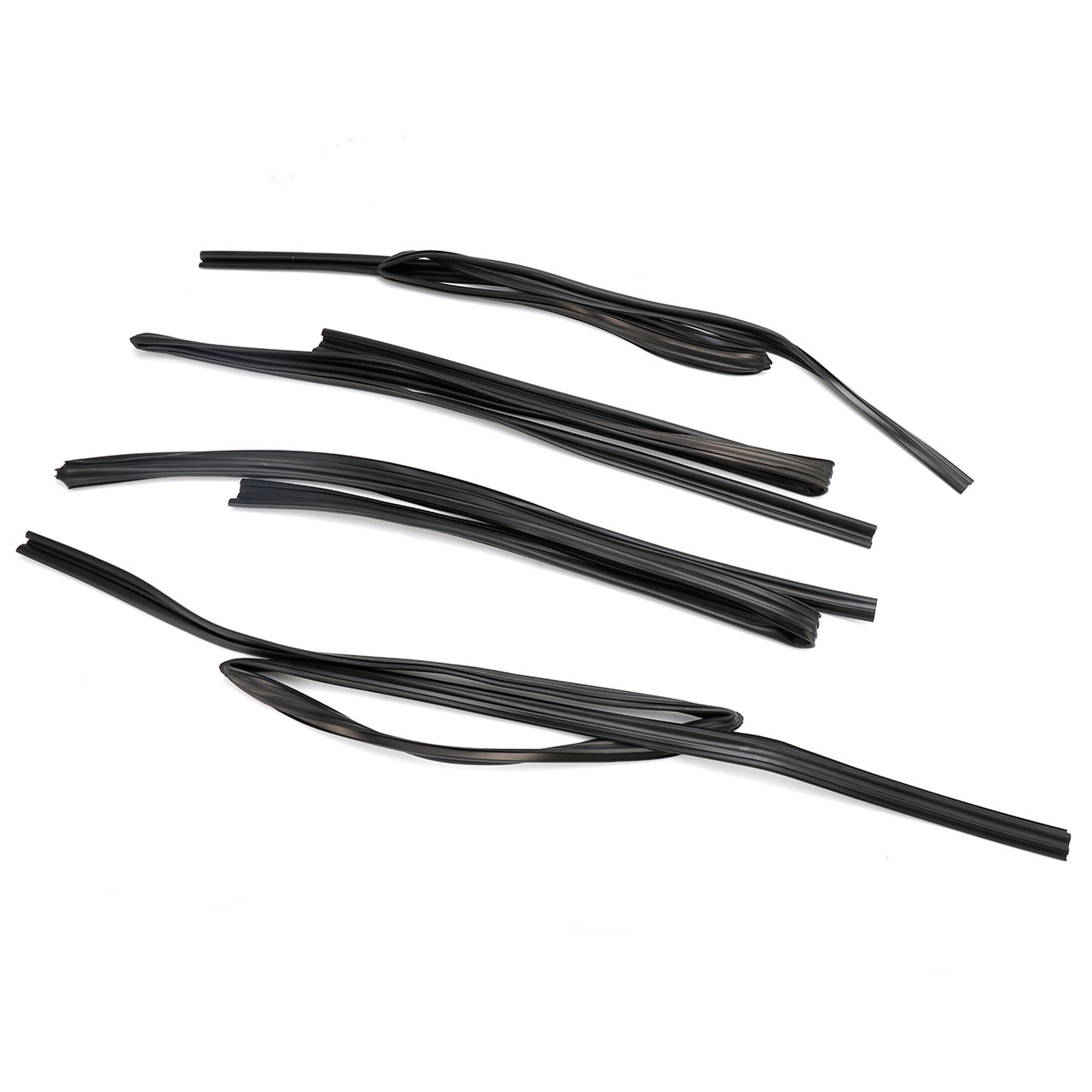4pcs Door Glass Rubber Seal Moulding For Toyota Land Cruiser FJ80