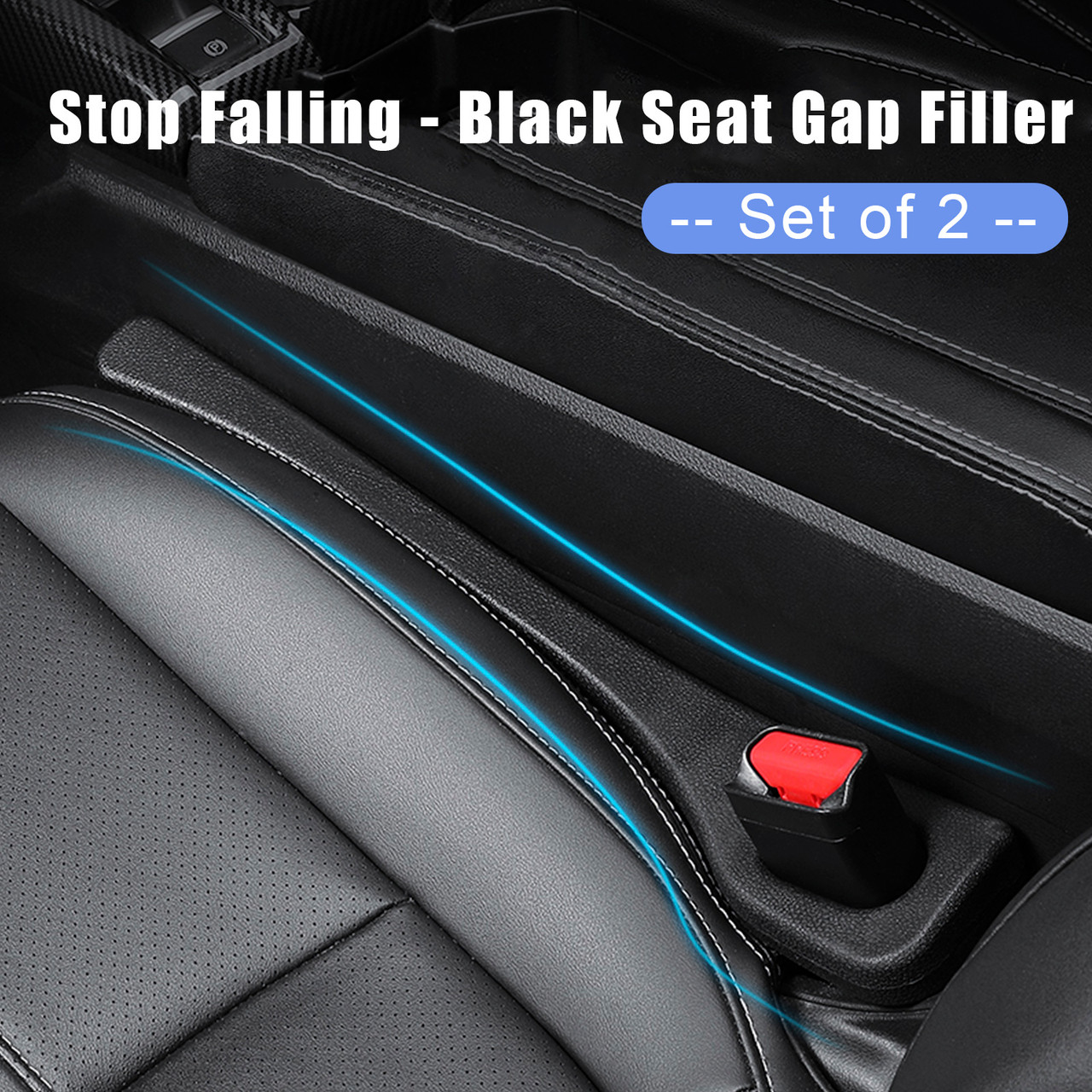 2pcs Car Seat Gaps Filler Crevice Blocker Console Side Fill Strip For Honda