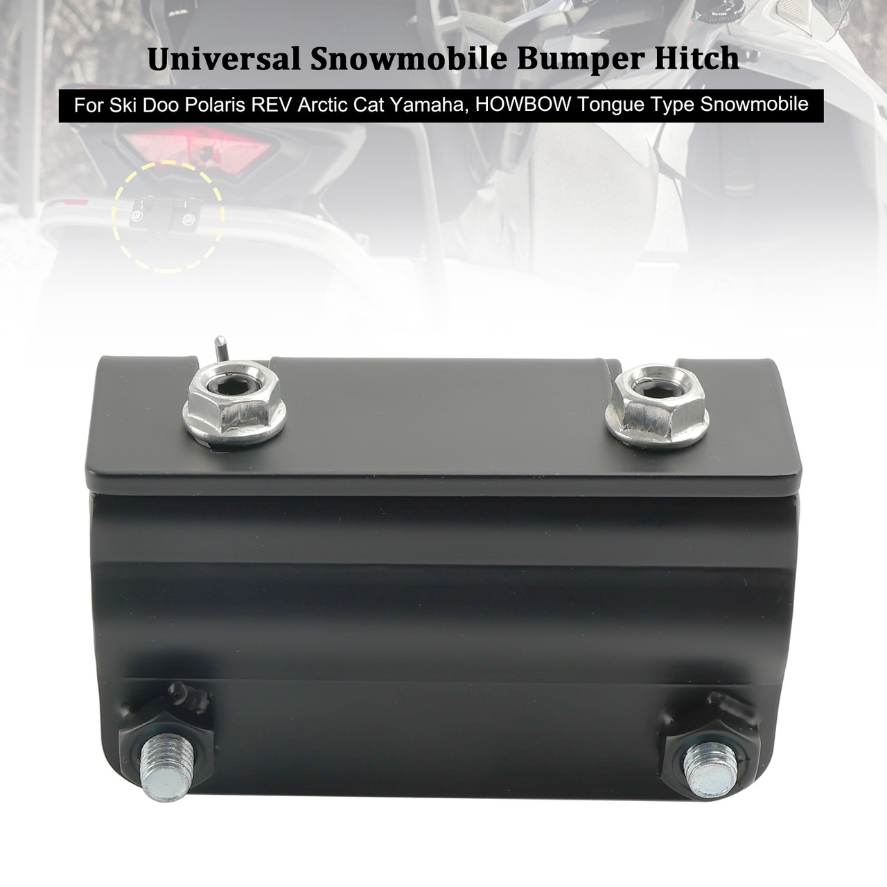 Universal Snowmobile Bumper Hitch For Polaris Ski Doo REV Arctic
