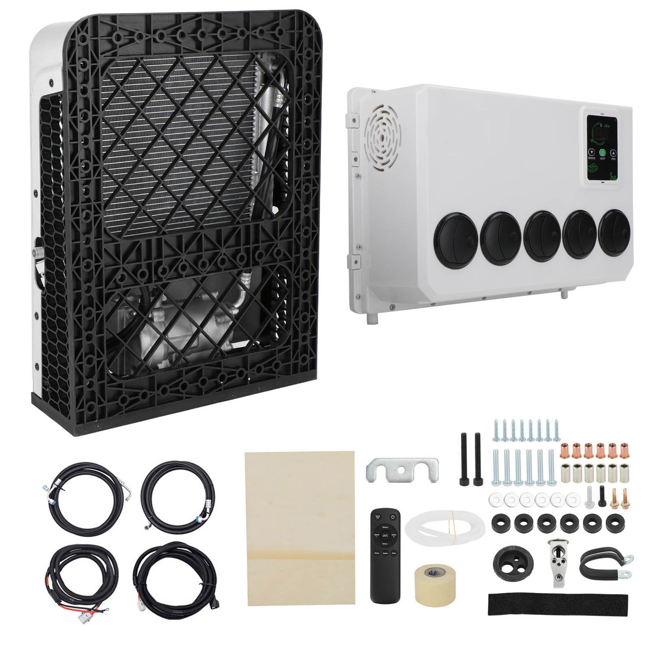 12V 12000 BTU Truck Cab RV Air Conditioner Split AC Fits Semi