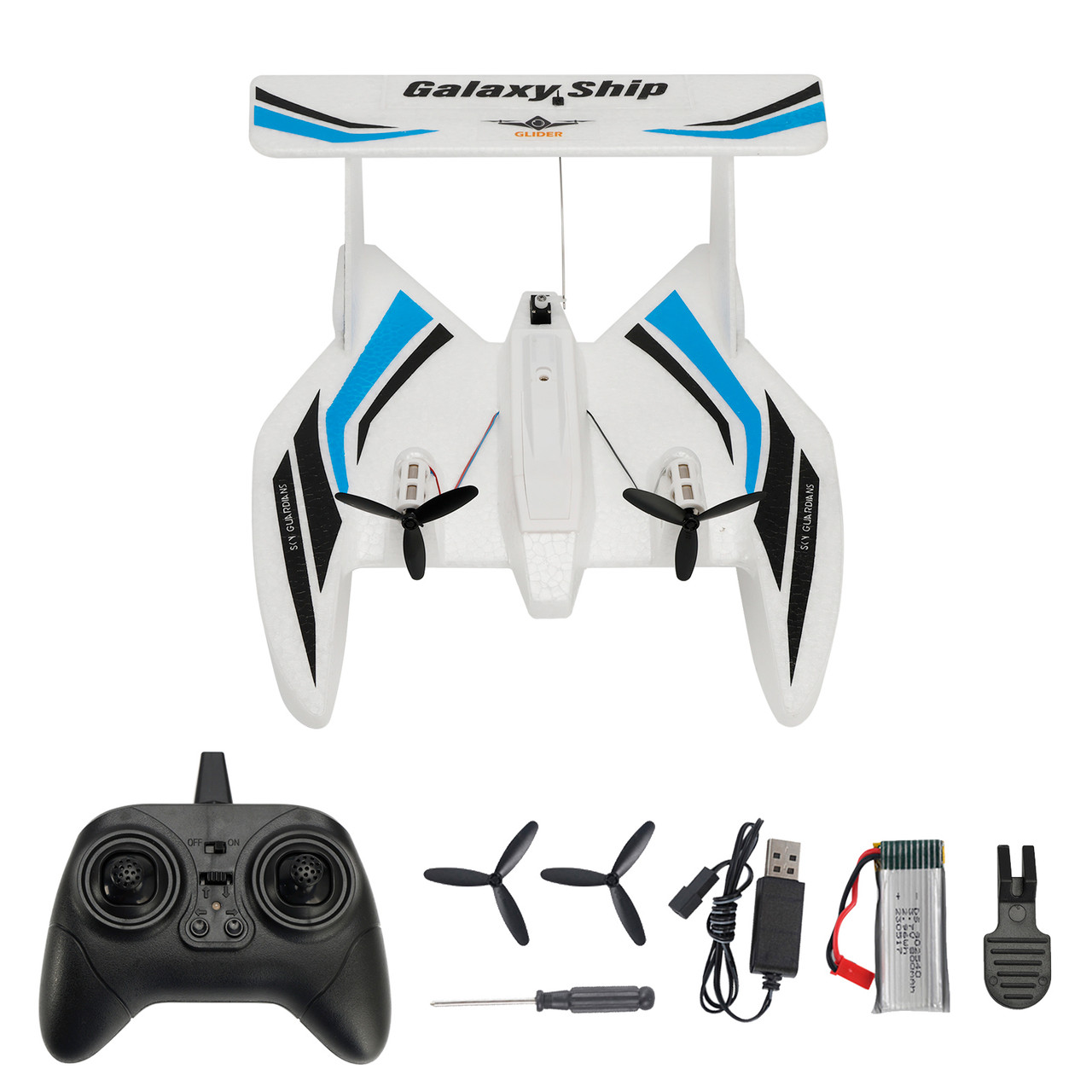 RC Plane For Water Land & Air Aircraft 3Ch Remote With 2 Batteries