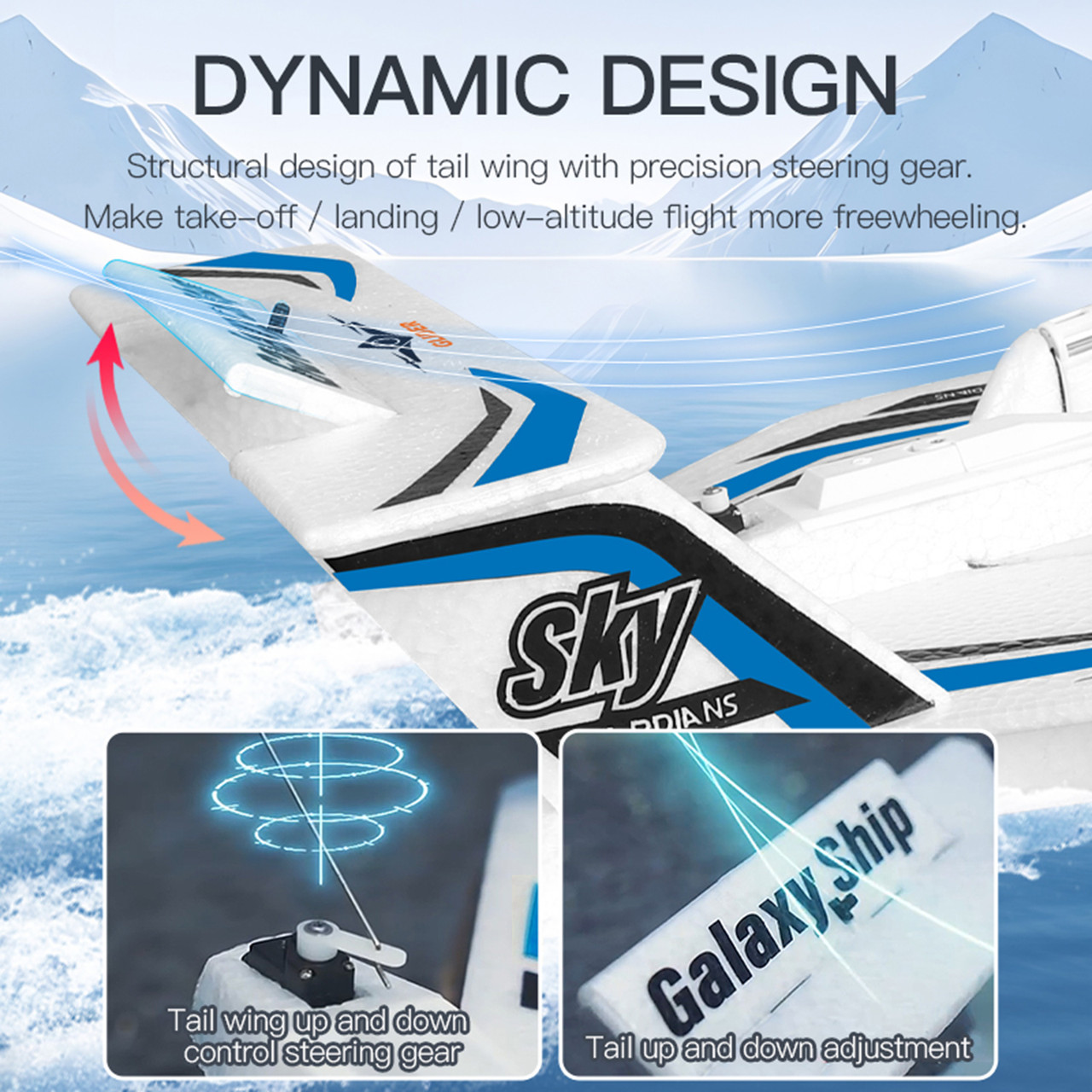 RC Plane For Water Land & Air Aircraft 3Ch Remote With 2 Batteries
