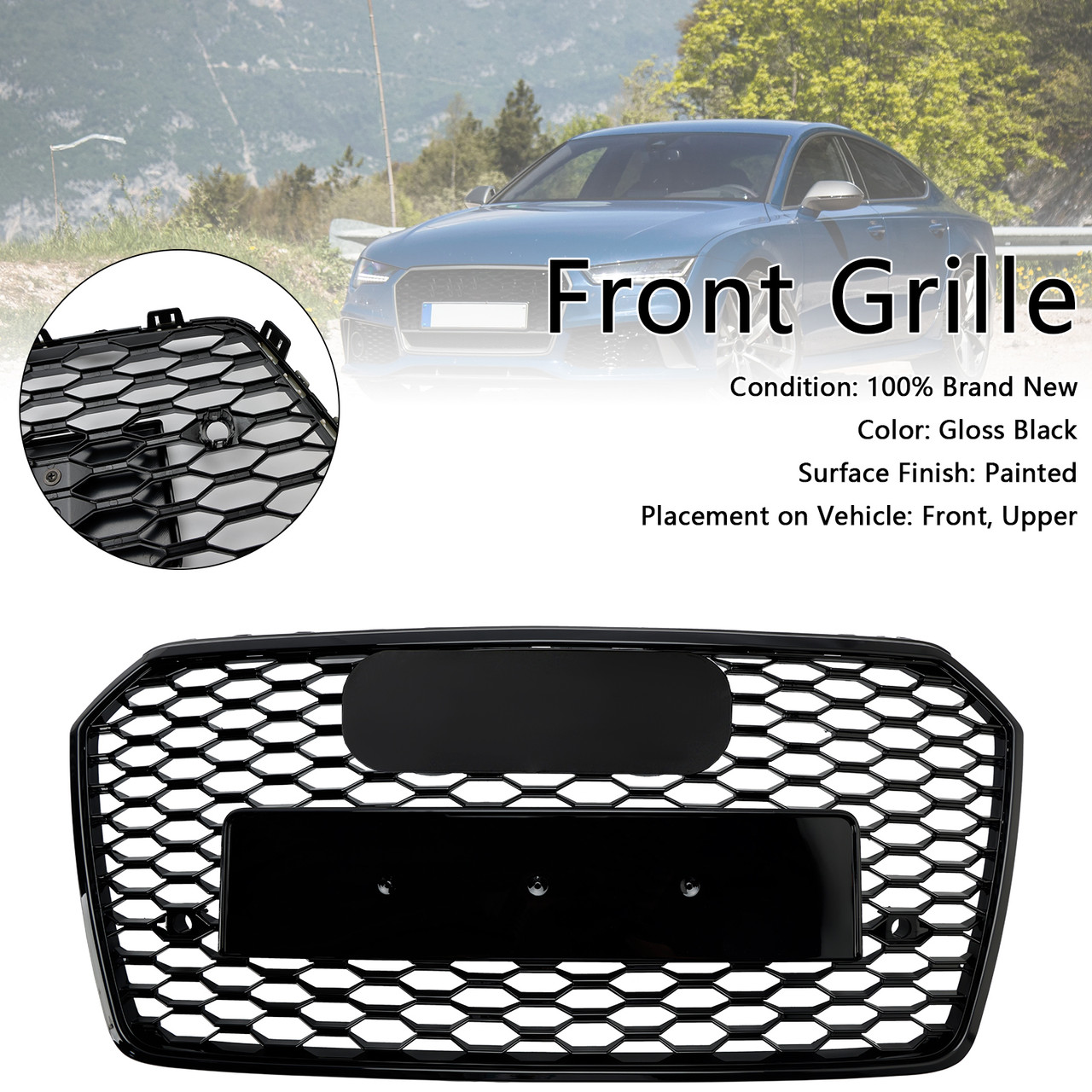 2016-2018 Audi A7 S7 Facelift RS7 Style Honeycomb Front