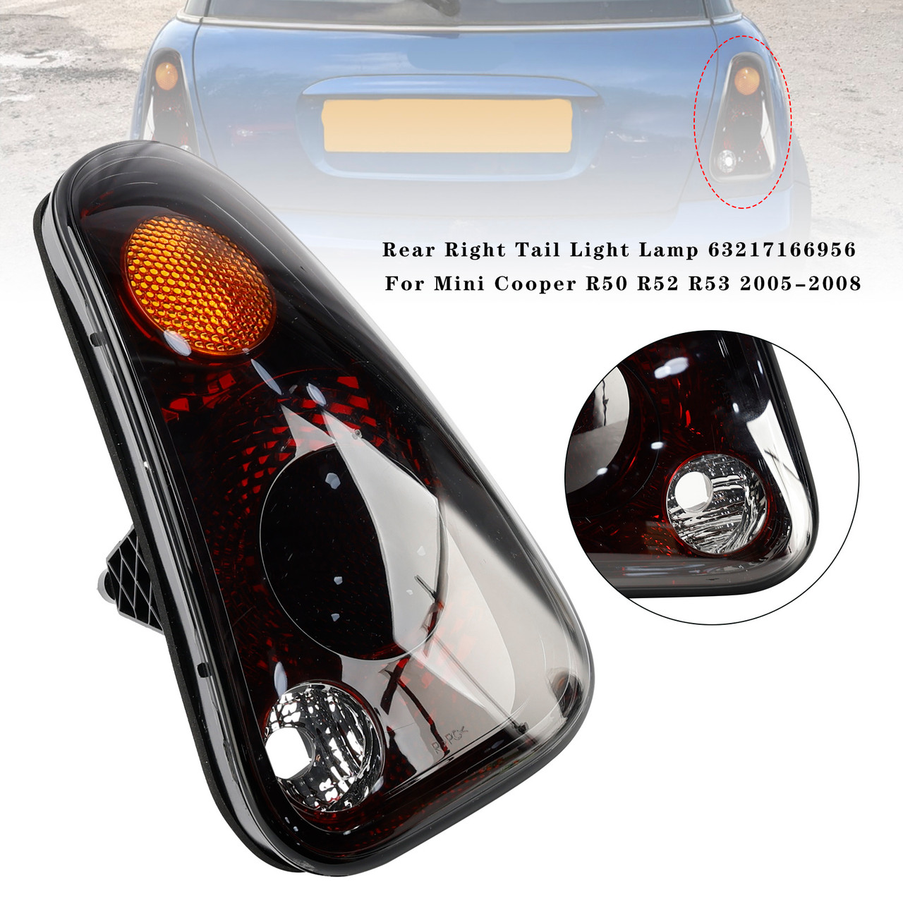 2005-2008 Mini Cooper R50 R52 R53 Rear Right Tail Light Lamp