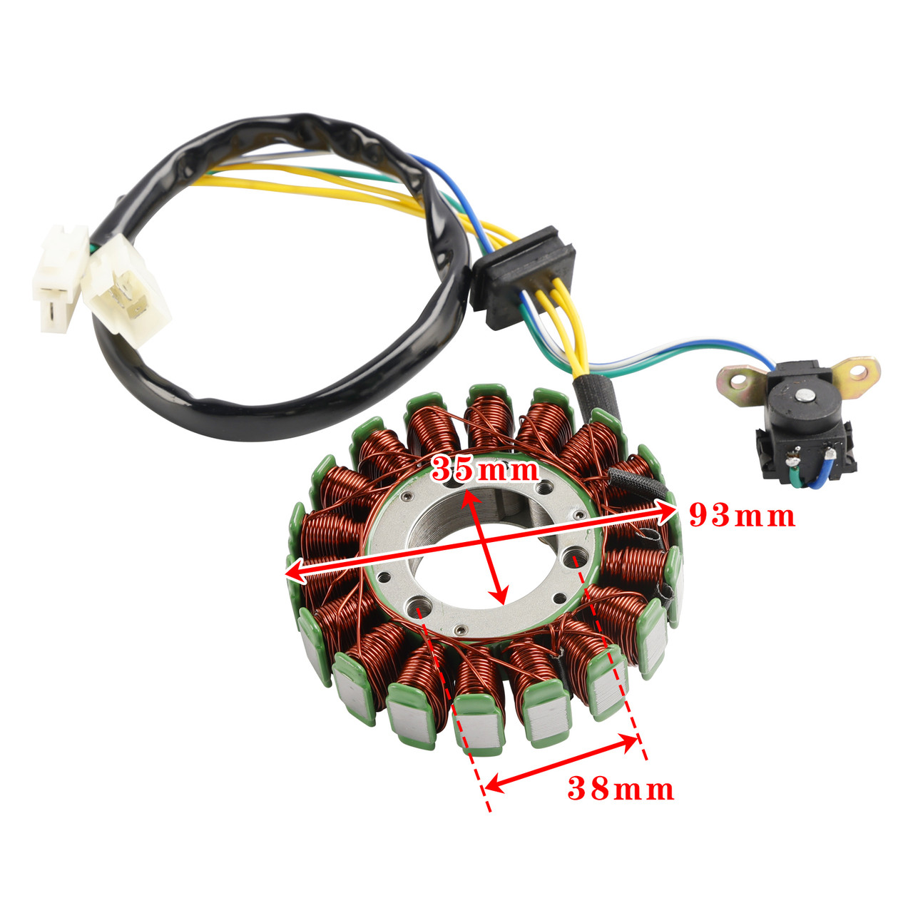 2008-2017 Qingqi QM125-2D 125 DD 18-Pole Magneto Generator Stator
