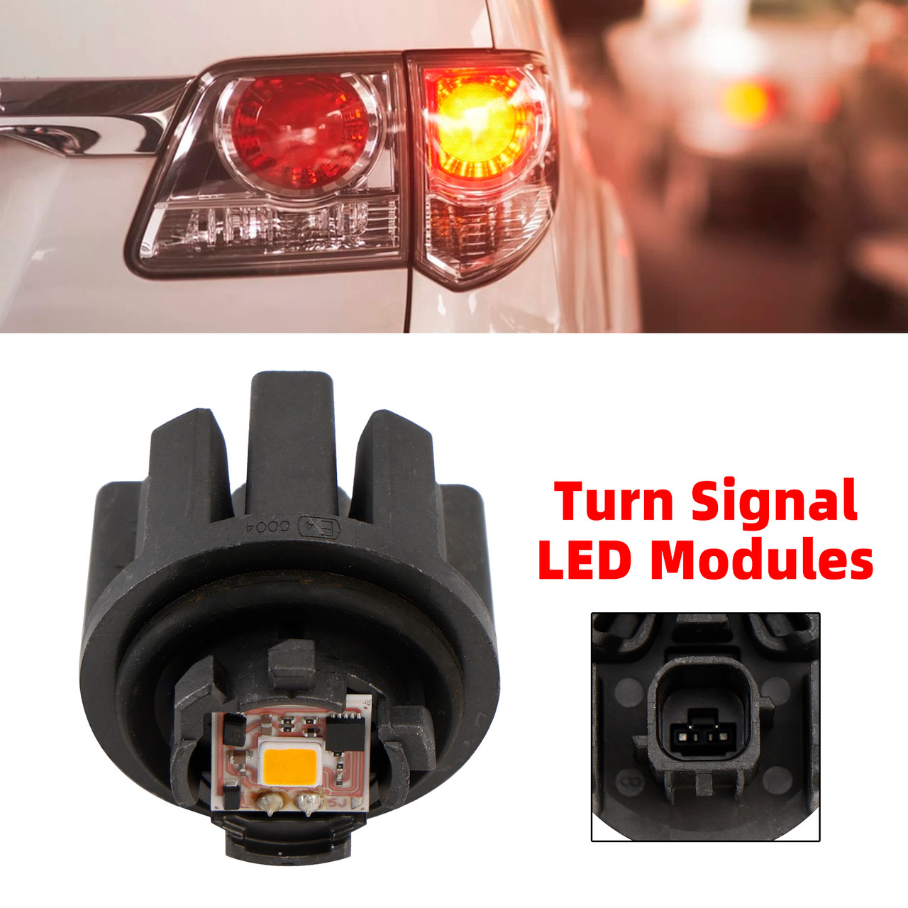 Turn Signal LED Modules LY5B 12V 6W 11-2Pin For TOSHIBA - MotorGenic