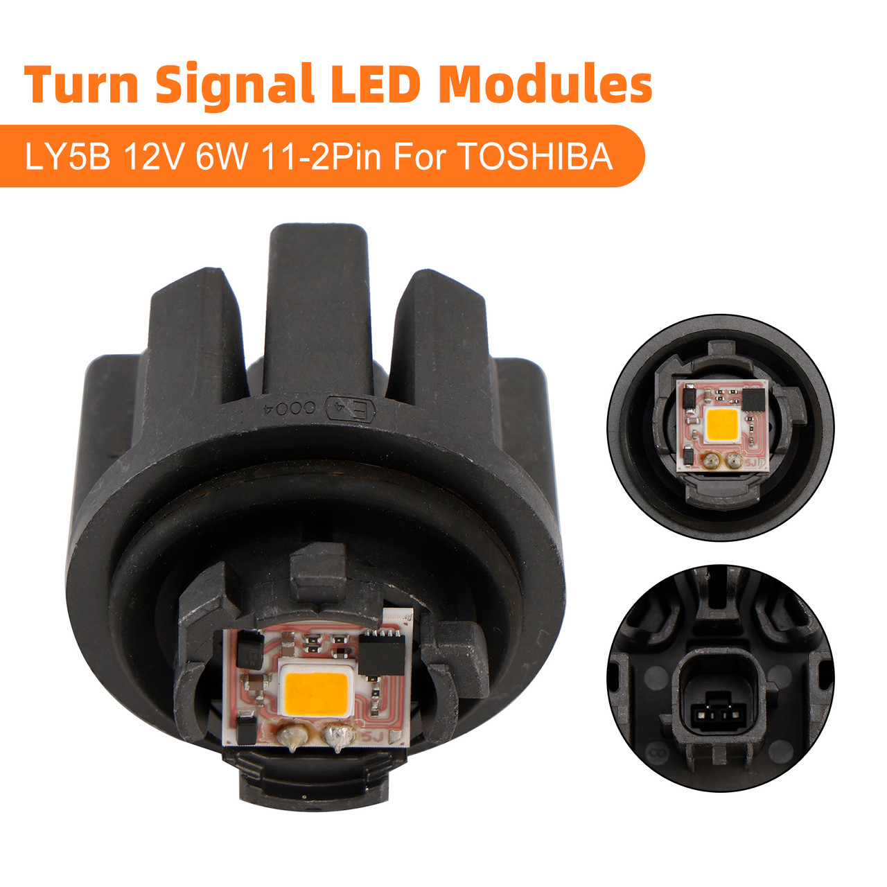 Turn Signal LED Modules LY5B 12V 6W 11-2Pin For TOSHIBA - MotorGenic