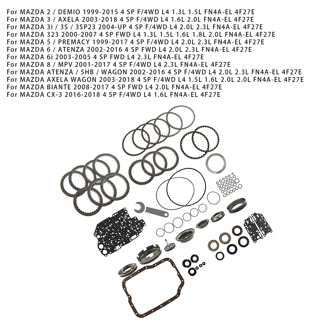 1999-2004 MAZDA PROTÉGÉ Transmission Banner Rebuild Kit FN4A-EL