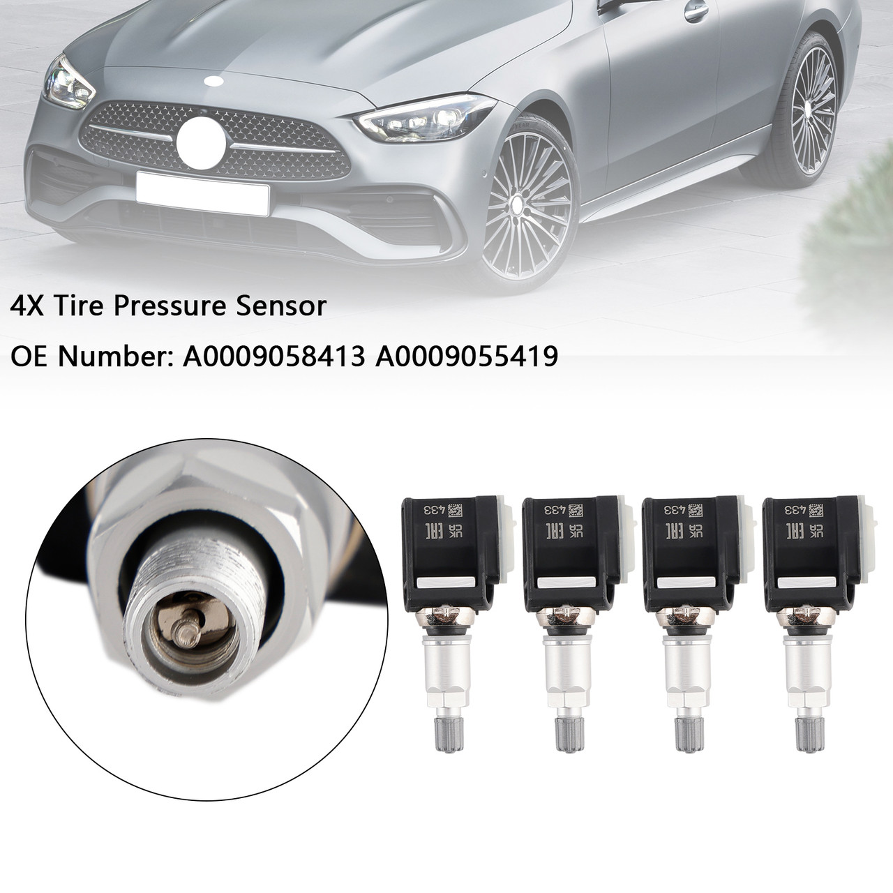2020- Mercedes Benz W214 S214 W206 C206 W223 V223 4*Tire Pressure