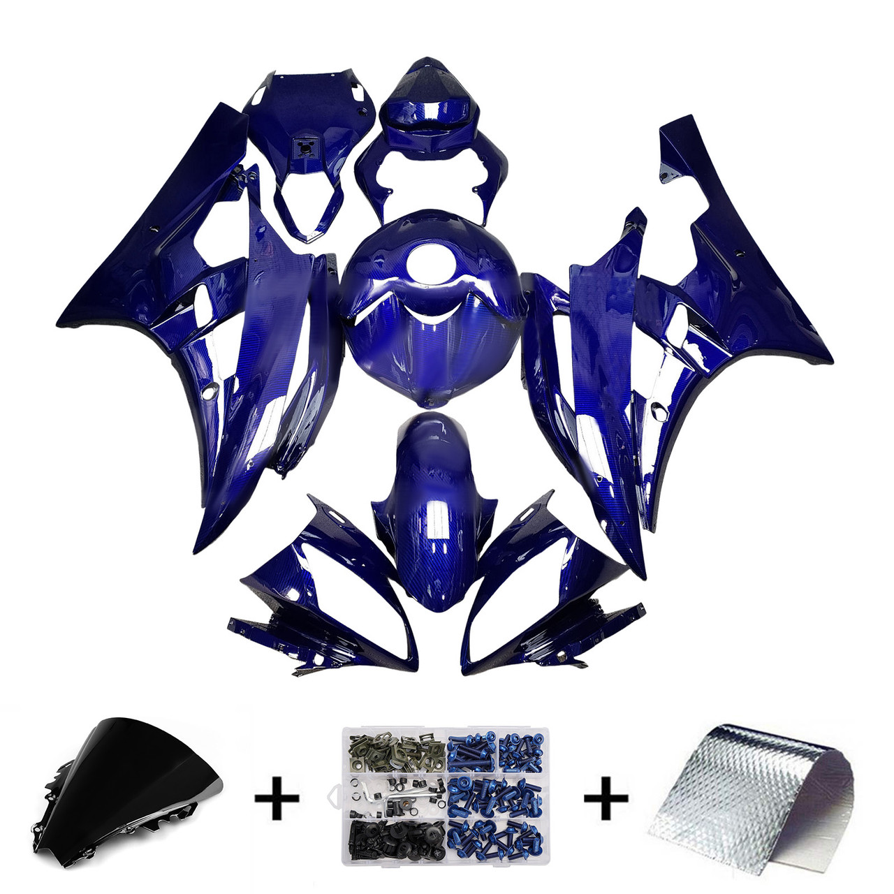 K Yamaha YZFR6 YZF-R6 2006-2007 Fairing Kit Bodywork Plastic ABS