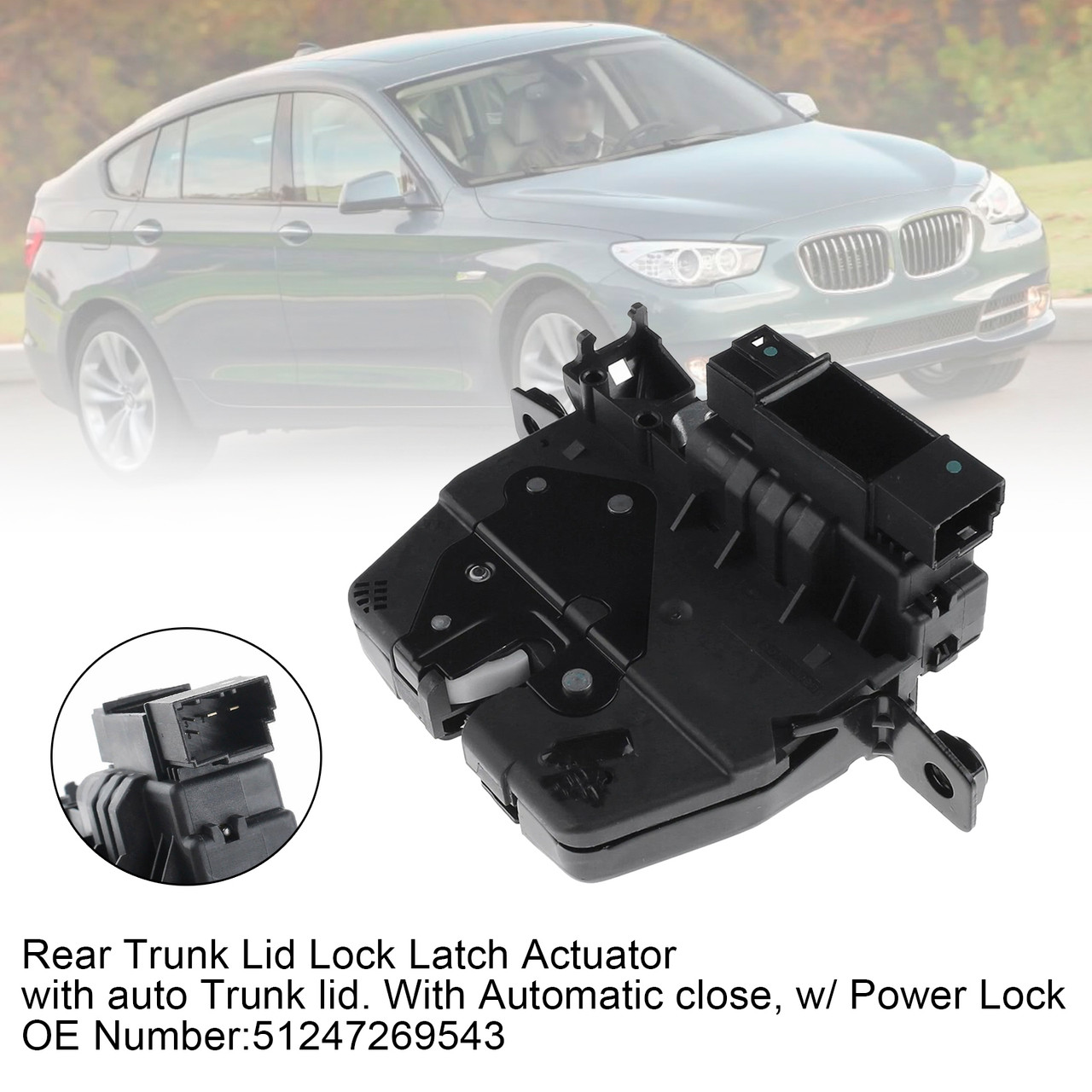 2010-2015 BMW 328d xDrive 535i 750i w/ Power Lock Rear Trunk Lid