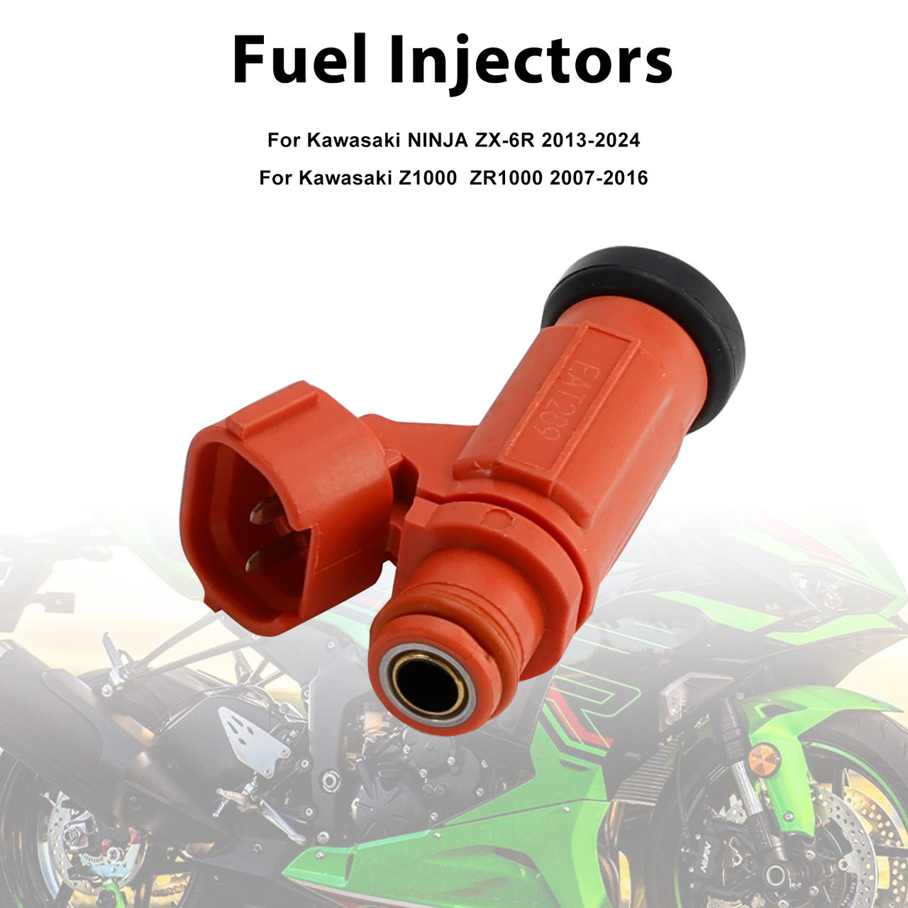 2007-2016 Kawasaki Z1000 ZR1000 Fuel Injectors 49033-0012 EAT289