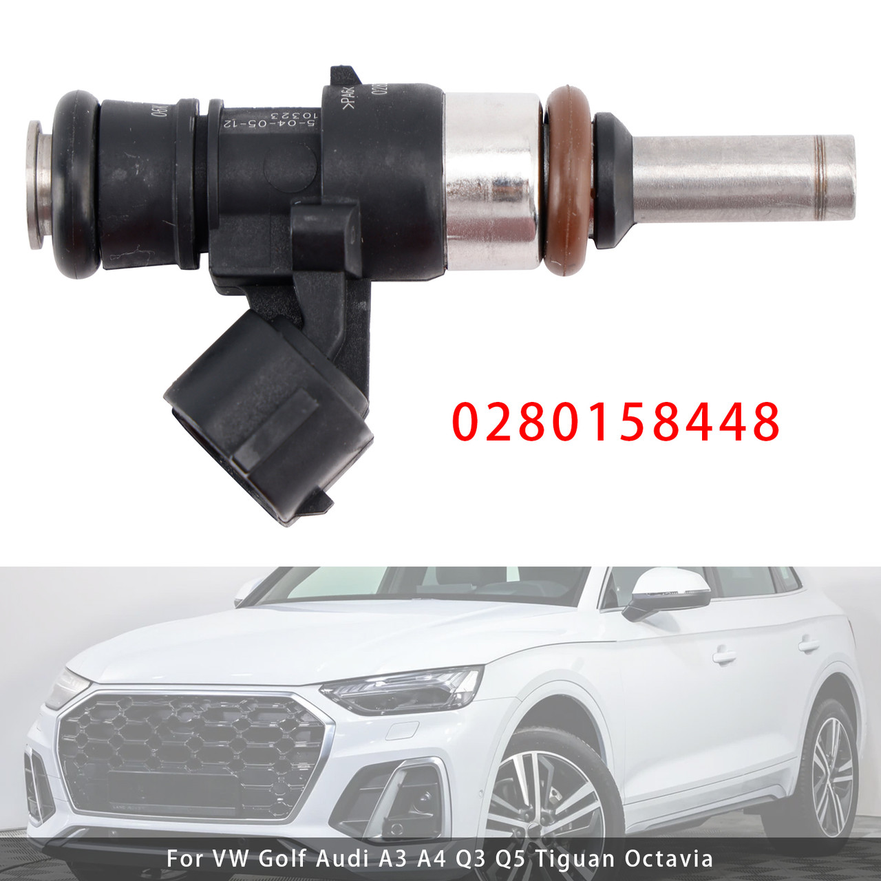VW 1Pcs Fuel Injector 06L906031A, 06L906031D - MotorGenic