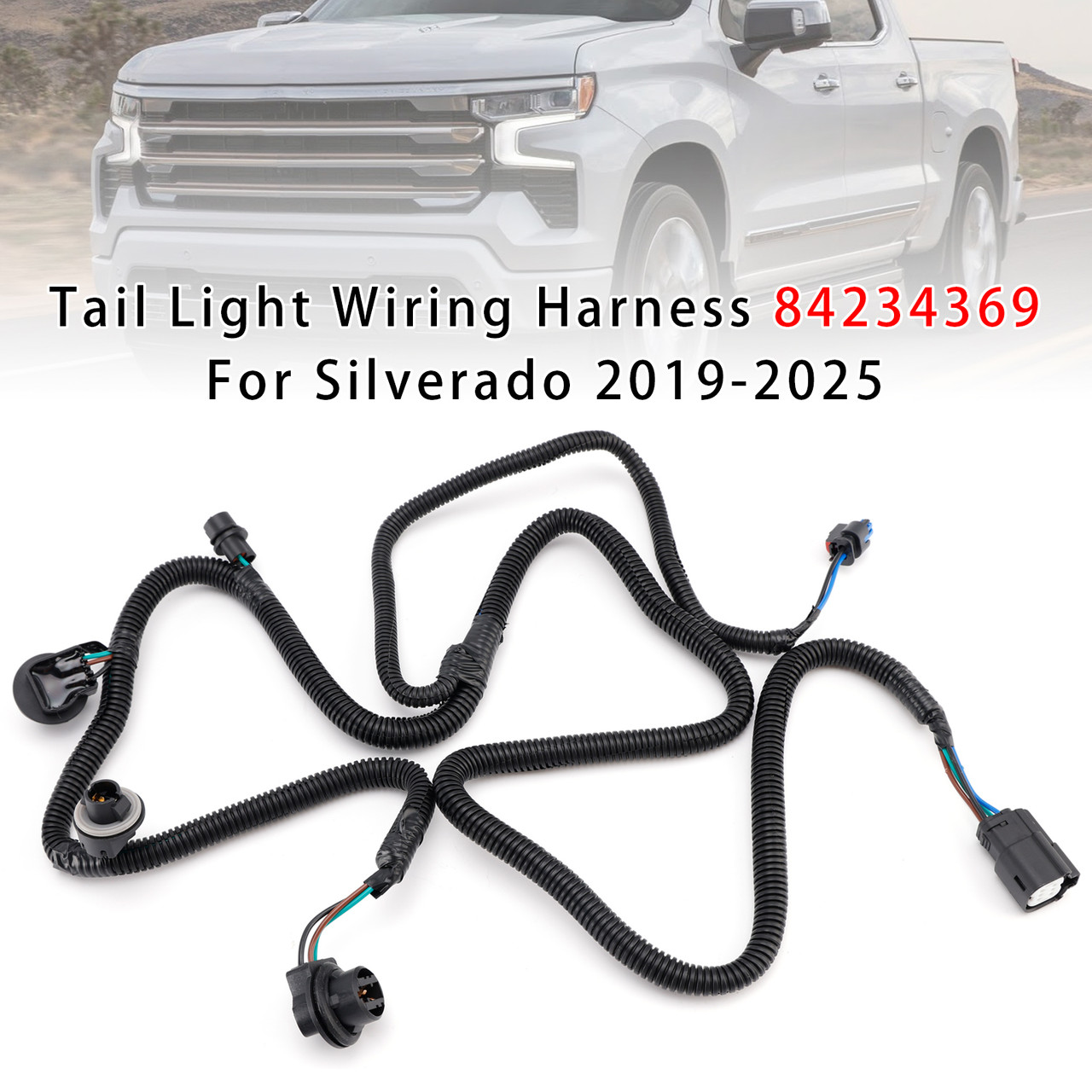 Tail Light Wiring Harness 84234369 For Silverado 2019-2025