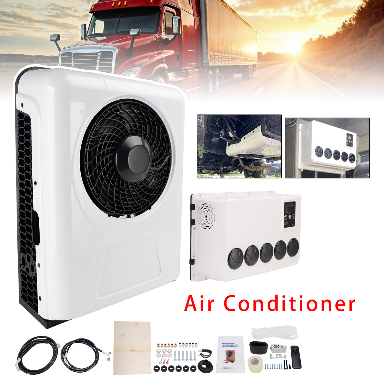 DC 24V RV Air Conditioner 13000btu Truck Split AC For Camping