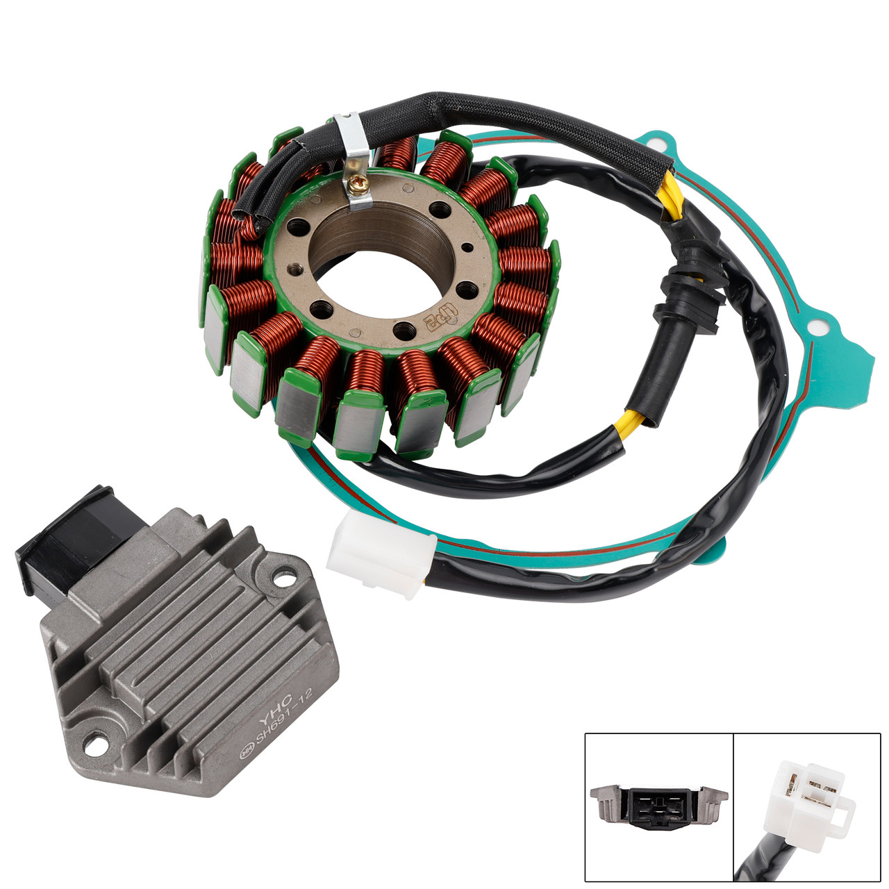 1990-1993 Honda VFR750F Interceptor Generator Stator Regulator