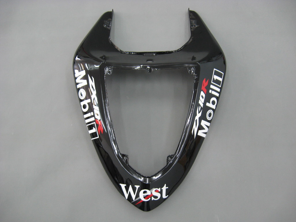2006-2007 Kawasaki ZX 10R Amotopart Fairings Black White West