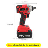 1/2" 21V Brushless Impact Wrench Torque Rattle Gun Electric Rachet W/Battery